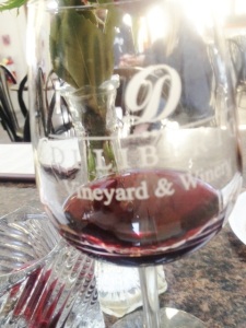 Wines are served in good glasses.